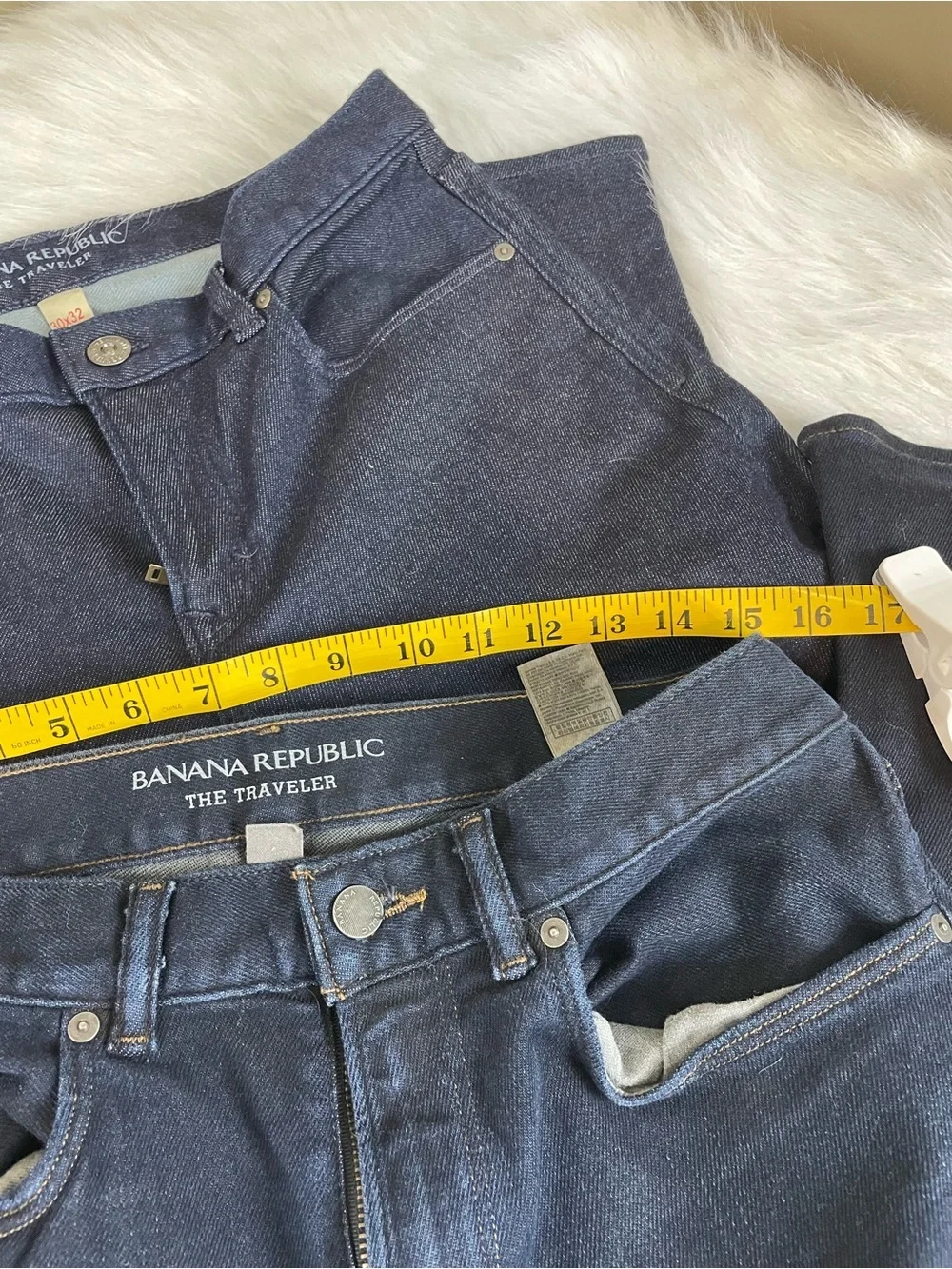 Two pair Banana Republic Men’s Dark Blue Jeans - The Traveler 30 x 32